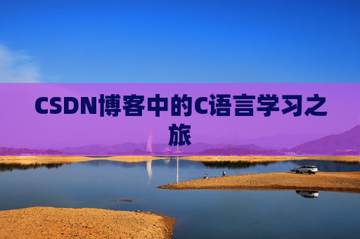 CSDN博客中的C语言学习之旅